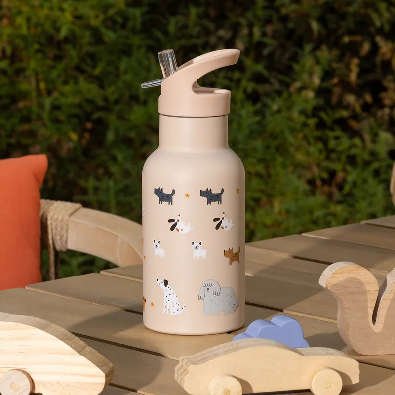 Παγούρι 350ml Με Καλαμάκι A-S Bottle 203763A Μπεζ
