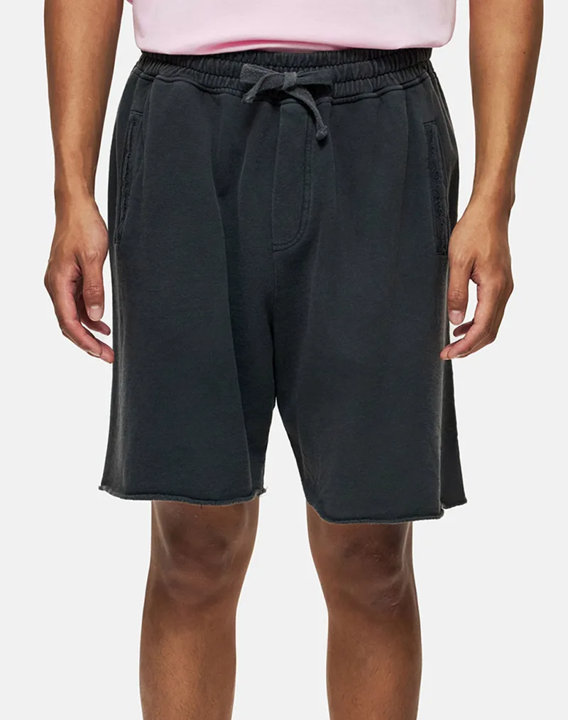 DIRTY LAUNDRY RAW EDGES SWEATBERMUDA DLMSB000097-VINTAGE BLACK JetBlack