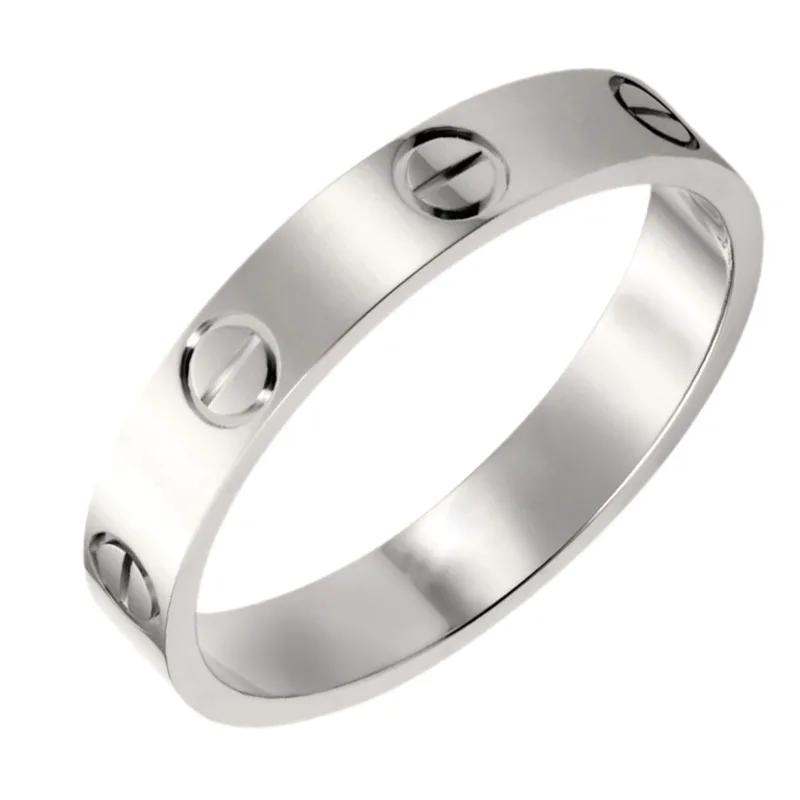 Jt Unisex ατσάλινο δαχτυλίδι βίδα Ασημί