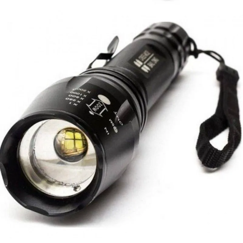 Φακός CREE LED Επαναφορτιζόμενος T6 100 lm με Zoom BL-8668