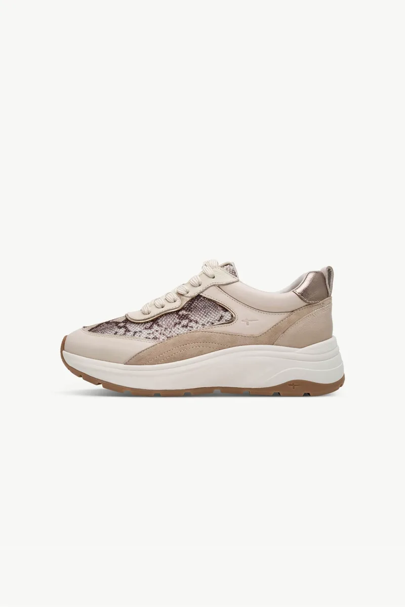 Tamaris γυναικεία sneakers με animal print - 1-23718-46 Καφέ