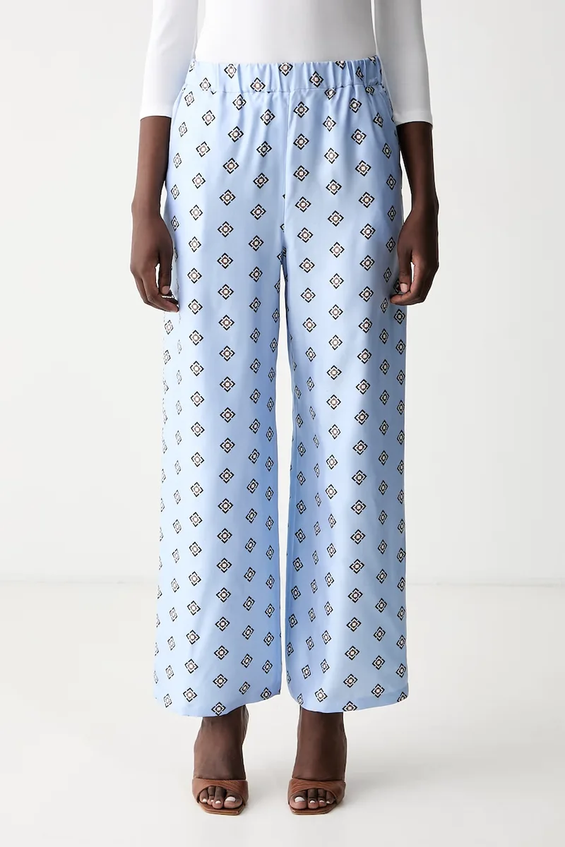 MM by Max Mara παντελόνι γυναικείο μεταξωτό MMLADATTI
