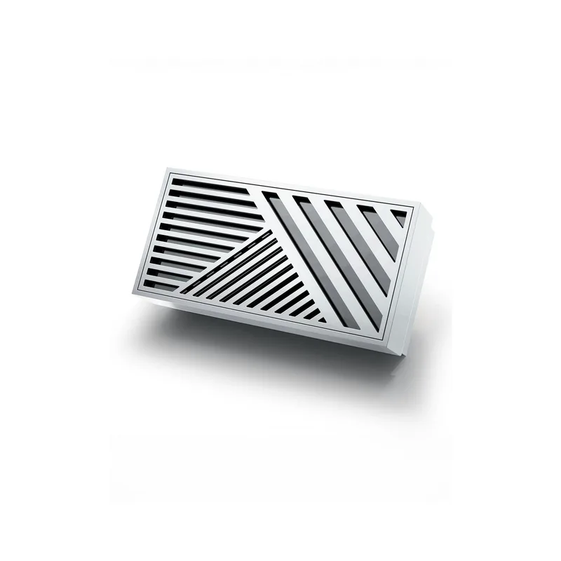 Σιφώνι Δαπέδου Inox Brushed Aquadrain 05 Ανοξείδωτο Ατσάλι (16x8cm)