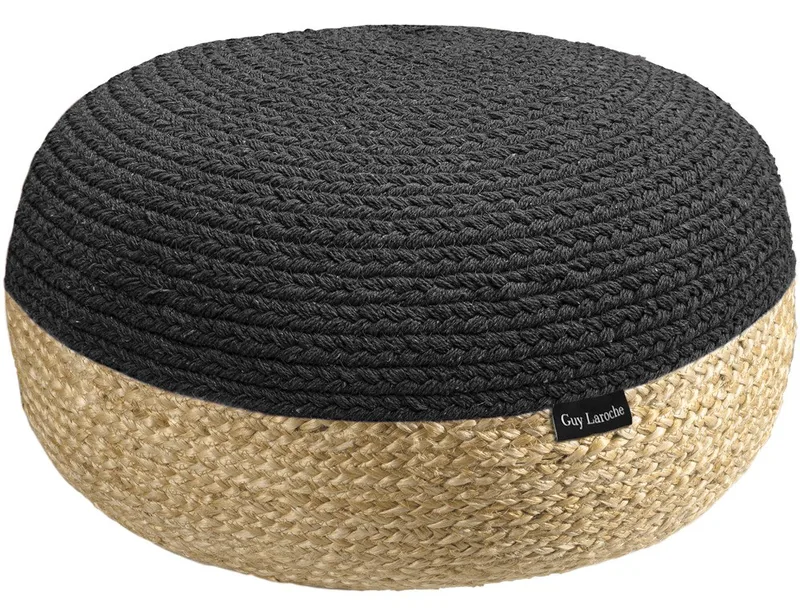Πουφ Guy Laroche Maya Natural Ottoman 50x50x25