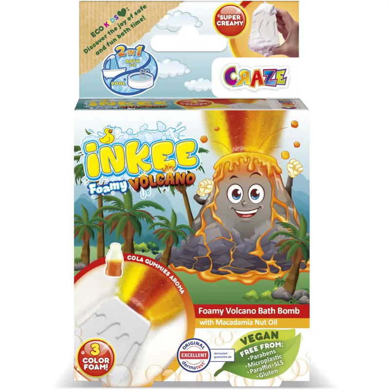 Craze INKEE Foamy Volcano βόμβα μπάνιου για παιδιά 1 τμχ