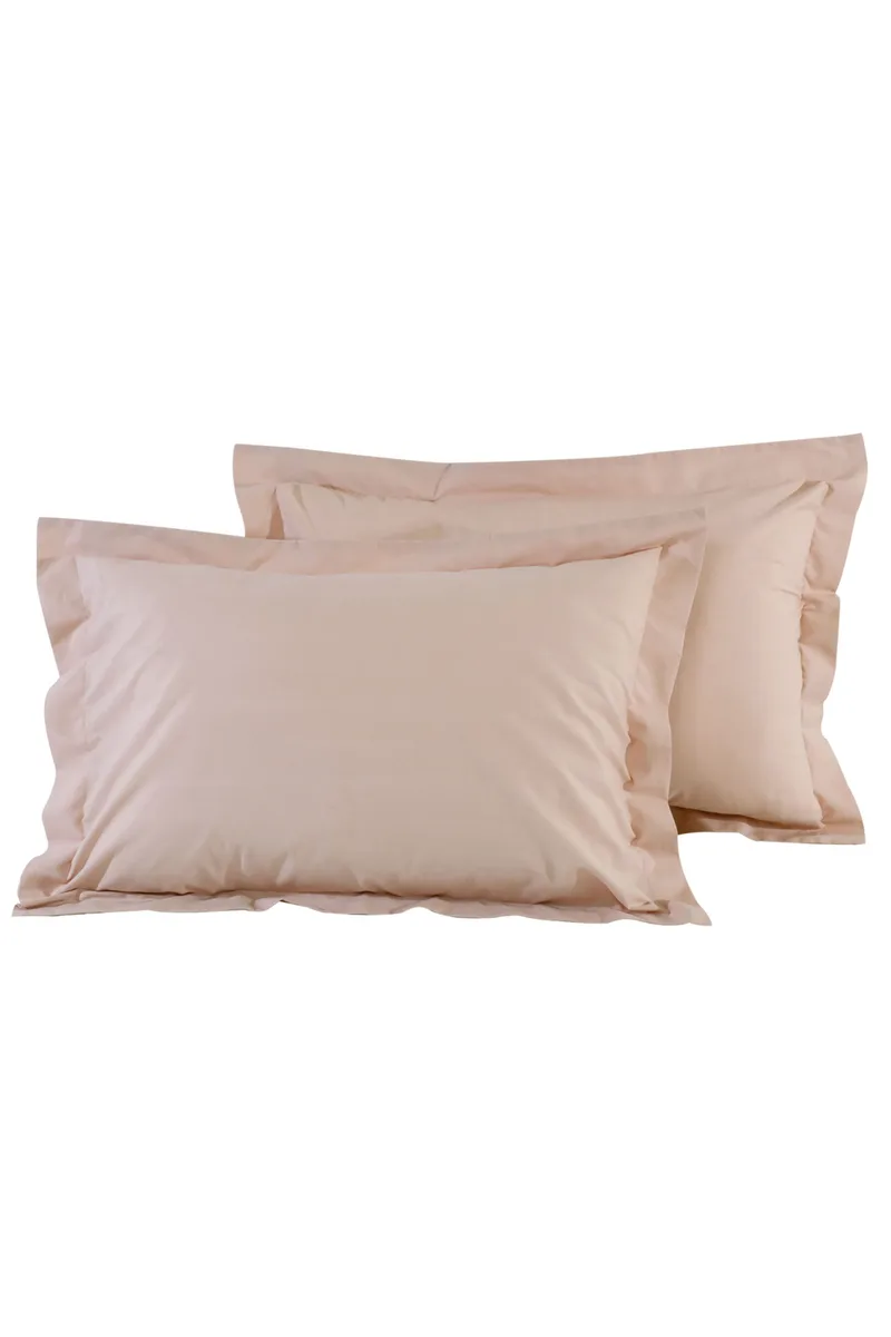 Das home σετ μαξιλαροθήκες "1011 Colour Best" 50 x 70 + 5 cm (2 τεμάχια) - 533400001011 Σομόν