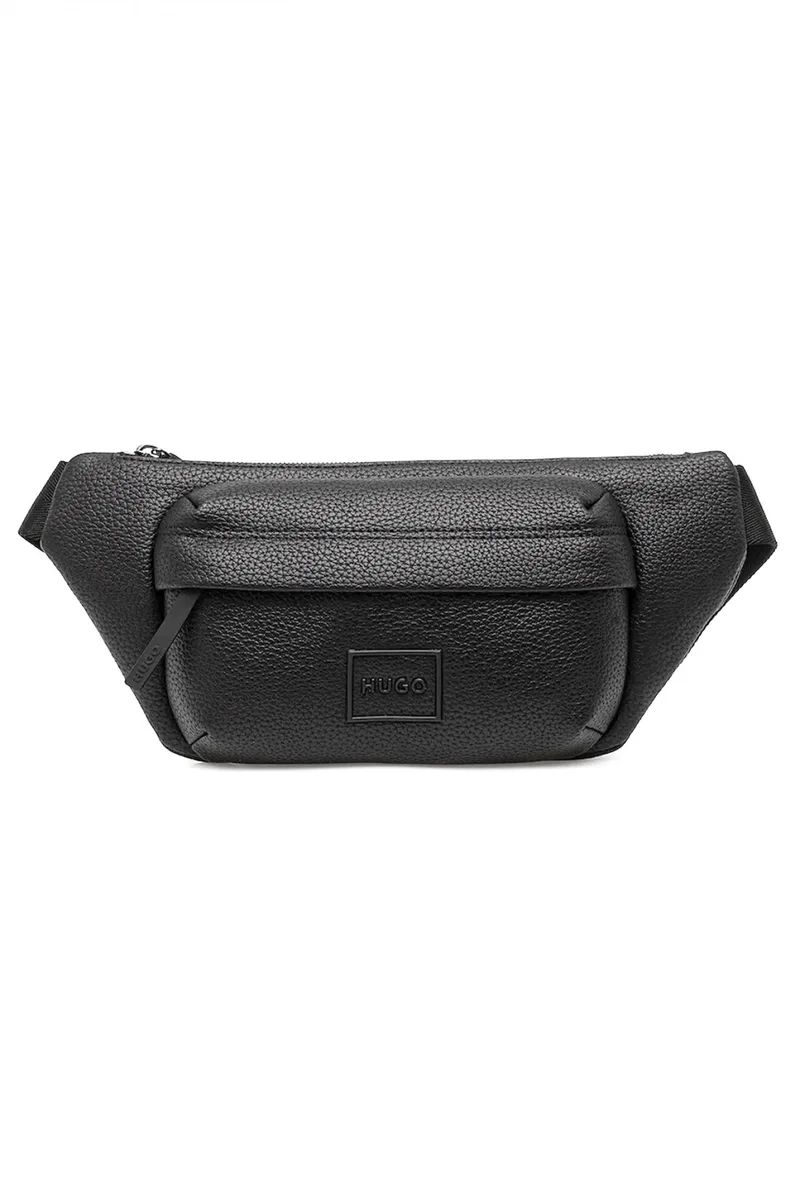 HUGO ΤΣΑΝΤΑΚΙ ΜΕΣΗΣ NEW ETHON HI_BUMBAG LOGO ΜΑΥΡΟ