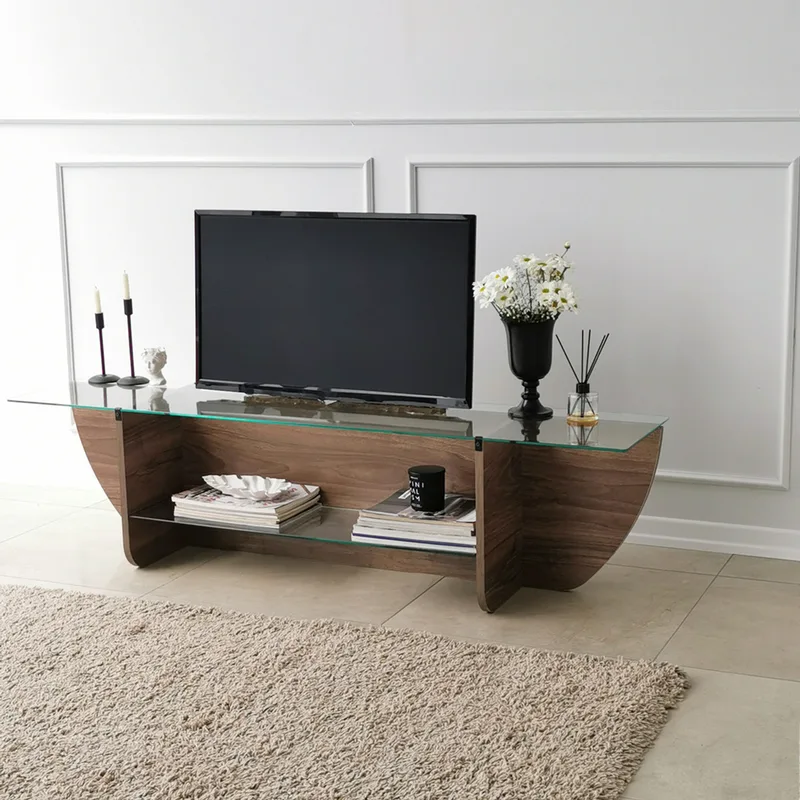 Έπιπλο Τηλεόρασης Lily Tv - Walnut 552Nos1604 (158x40x35 cm)