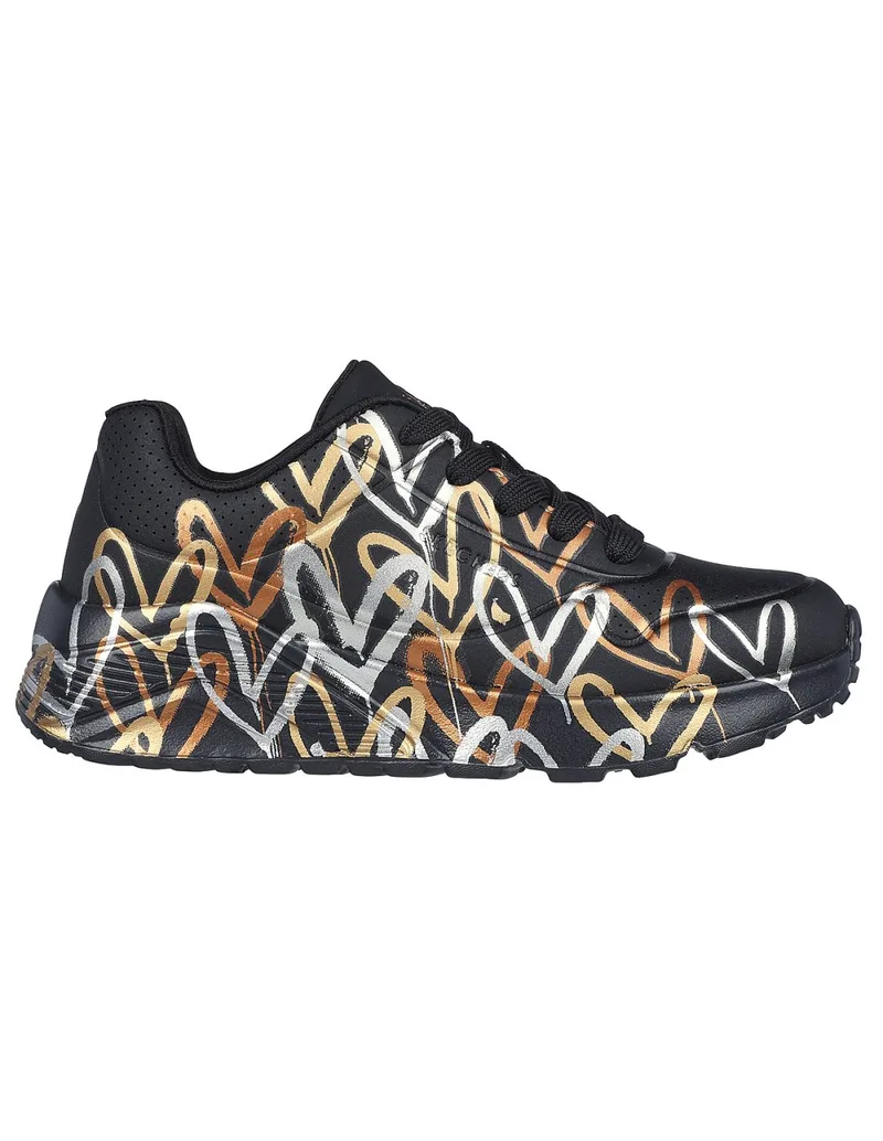 Skechers JGoldCrown Uno Lite Metallic 314067LBKGD