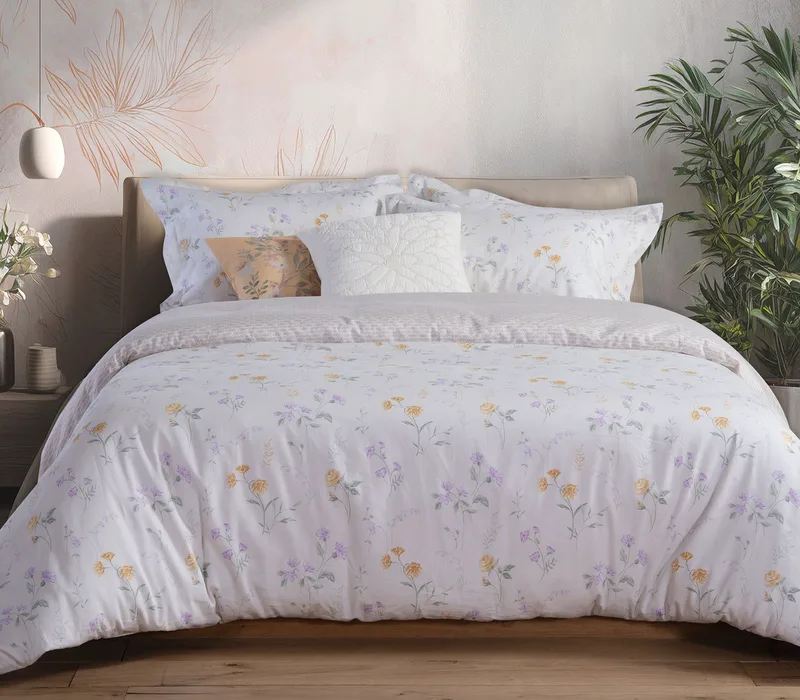 Σετ Σεντόνια King Size 4 Τεμαχίων Nef-Nef Rozaria Ecru 270x280