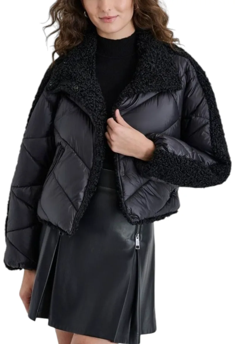 Μπουφάν DKNY Logo P4MJ6Y07-BLK-BLACK Γυναικείο