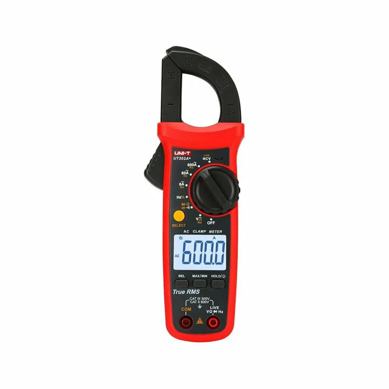 Uni-T Αμπεροτσιμπίδα Ψηφιακή 200A AC UT202A+ True RMS με Ακροδέκτες