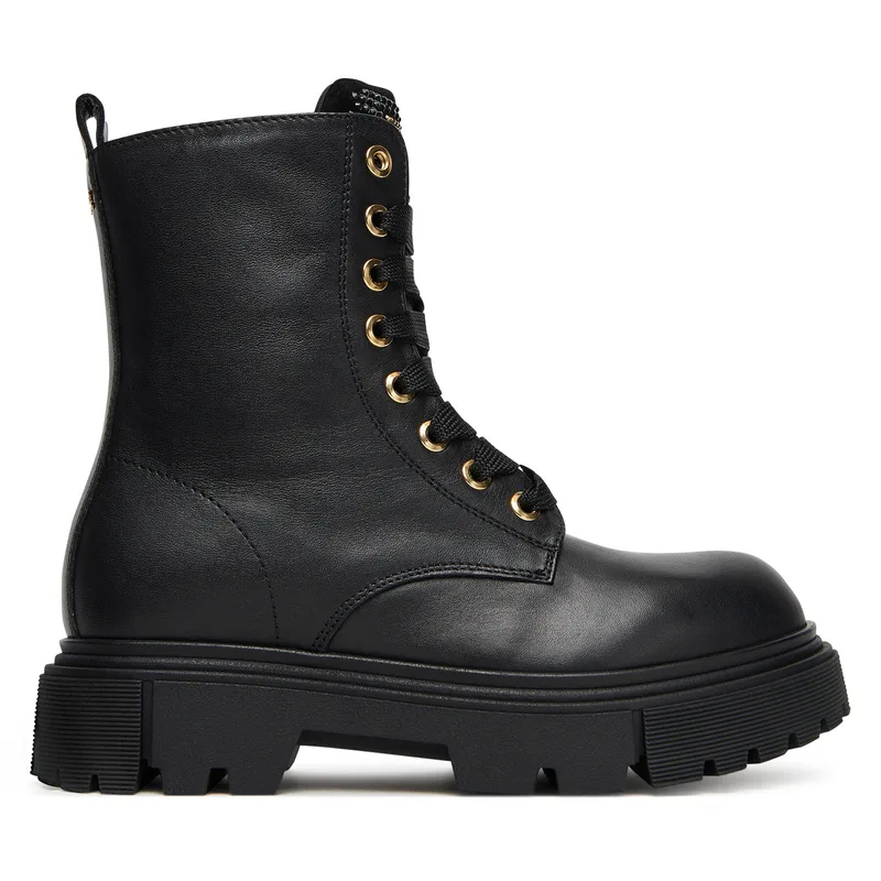 Ορειβατικά παπούτσια Elisabetta Franchi Lace-Up Bootie F4A5-E0411-1251 S Μαύρο