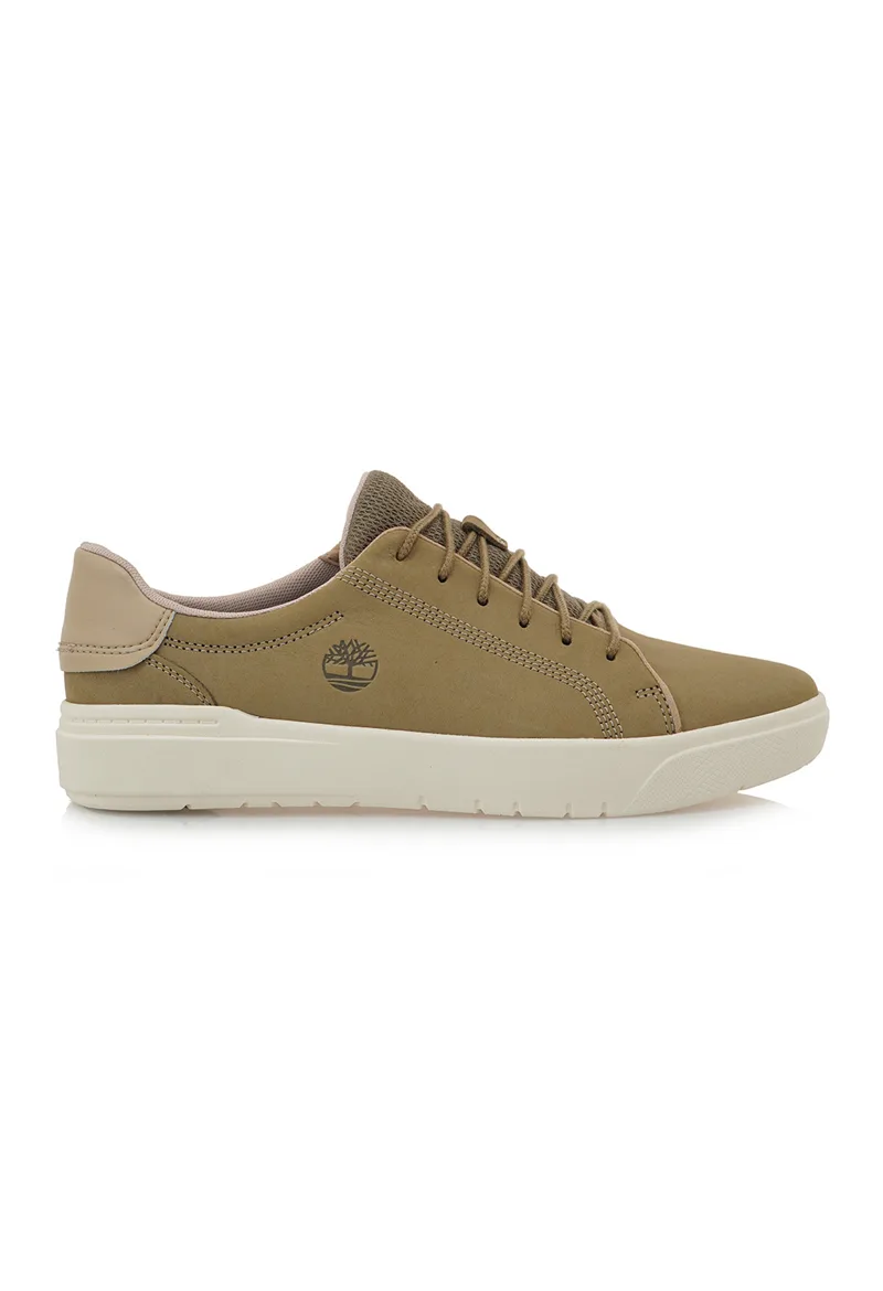 ΑΝΔΡΙΚΑ ΠΑΠΟΥΤΣΙΑ TIMBERLAND SENECA BAY LOW SNEAKERS ΔΕΡΜΑΤΙΝΑ ΜΠΕΖ