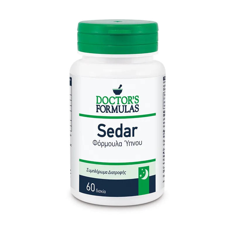 Doctor's Formulas Sedar Συμπλήρωμα Διατροφής με Μελατονίνη για την Καταπολέμηση της Αϋπνίας 60tabs