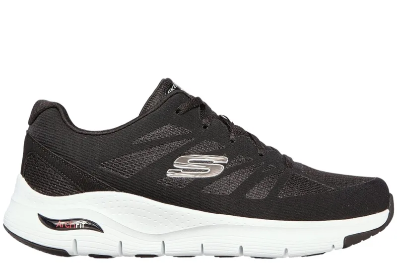Sneaker Skechers Arch Fit Engineered Mesh Lace-Up 232042-BKW-BKW Ανδρικό