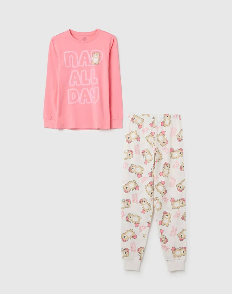 OVS PYJAMA SP 10/15 2416711-PLUMERIA Ροζ