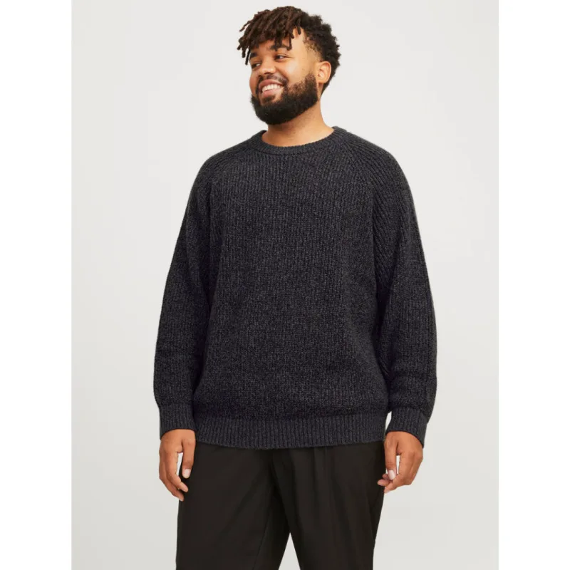 Πλεκτό πουλόβερ "Jones Knit" της Jack & Jones - Asphalt Grey