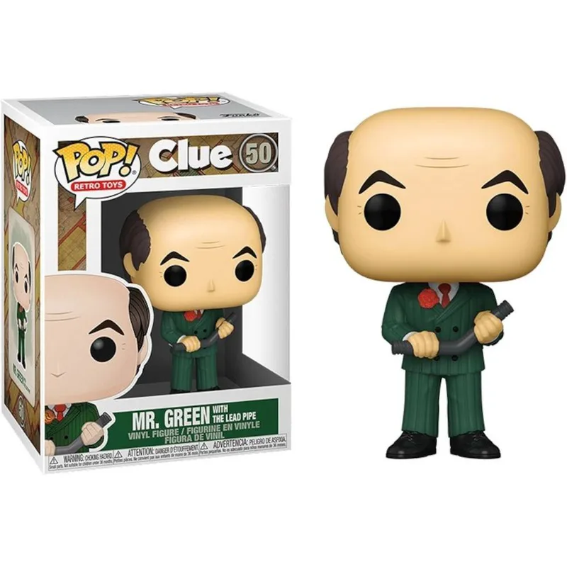 Funko Pop! Retro Toys: Clue - Mr. Green With The Lead Pipe #50 Vinyl Figure