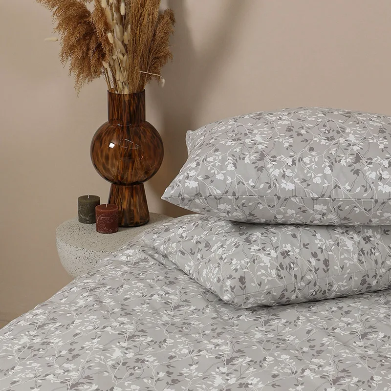 Μαξιλαροθήκη Τεμάχιο 50X70 Sunshine Menta Εμπριμέ 320 Grey (50x70)