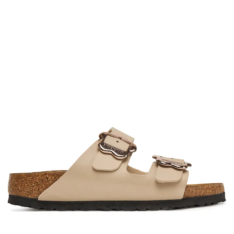 Παντόφλες Birkenstock Arizona Flower Buckle Kids 1030419 D Εκρού