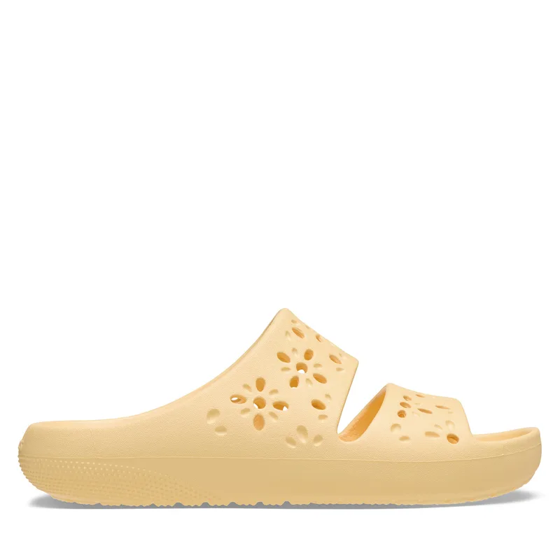 Παντόφλες Crocs Classic Floral Cutout Sandal 210966 Πορτοκαλί