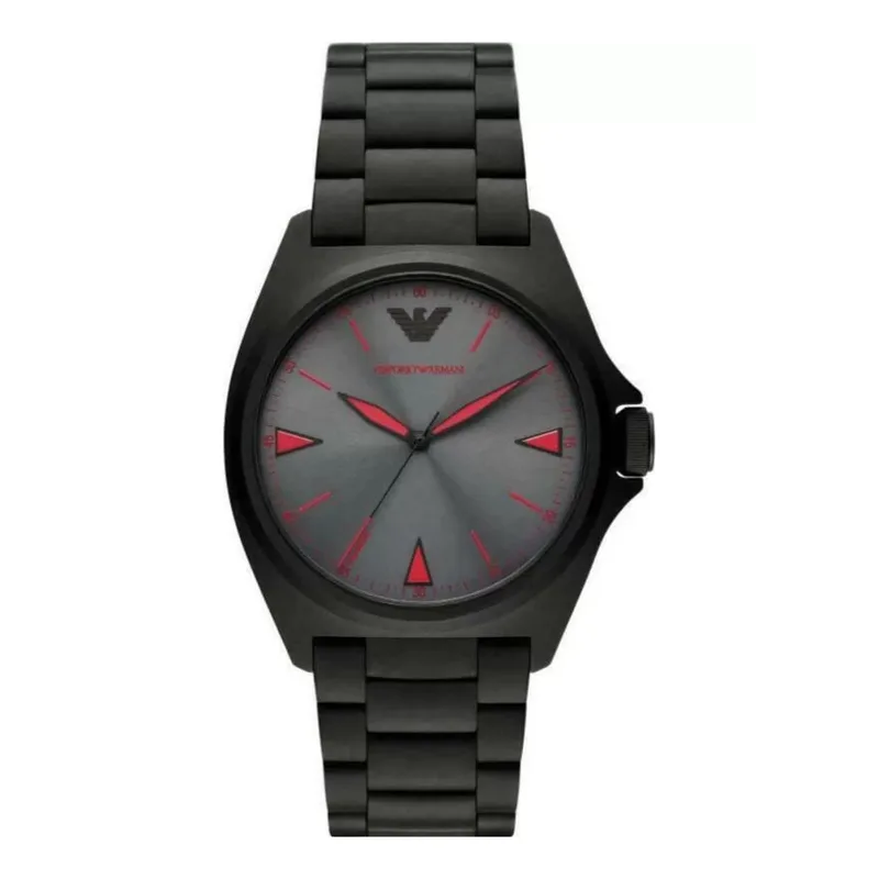 EMPORIO ARMANI Nicola Black Stainless Steel Strap AR11393