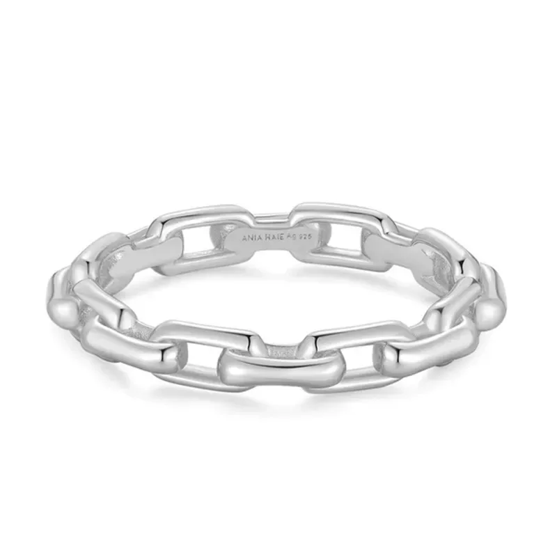 Ασημένιο δαχτυλίδι Ania Haie 925 Paper Clip Link R067-01H R067-01H Ασήμι