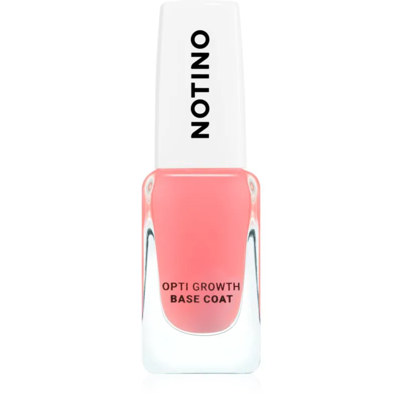 Notino Nail Care Opti Growth Base Coat θρεπτικό βερνίκι νυχιών για ανάπτυξη νυχιών 10 ml