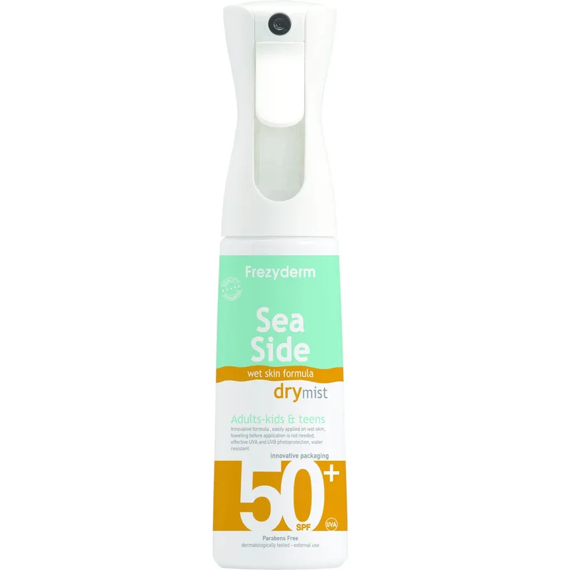 Frezyderm Sun Sea Side Dry Mist Family Spray Spf50+ Αντηλιακό Mist Πολύ Υψηλής Προστασίας για Όλη την Οικογένεια 300ml