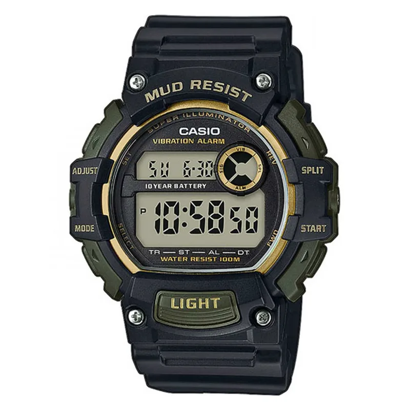 CASIO Collection Black Rubber Strap TRT-110H-1A2VEF