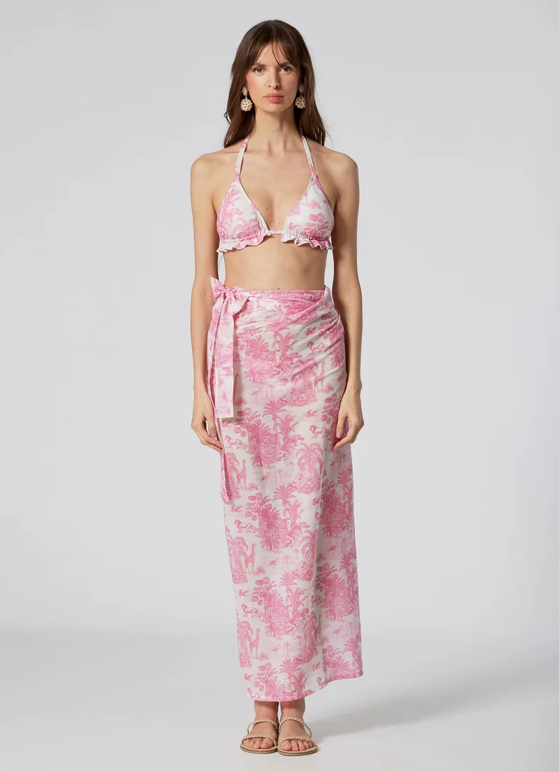 WOMEN'S PAREO JUNGLE PINK