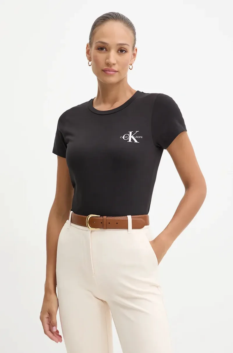 Βαμβακερό μπλουζάκι Calvin Klein Jeans 2-pack