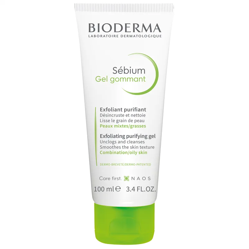 Bioderma Sebium Gel Gommant / Exfoliating Gel - Αφρίζον Gel Καθαρισμού και Απολέπισης 100ml