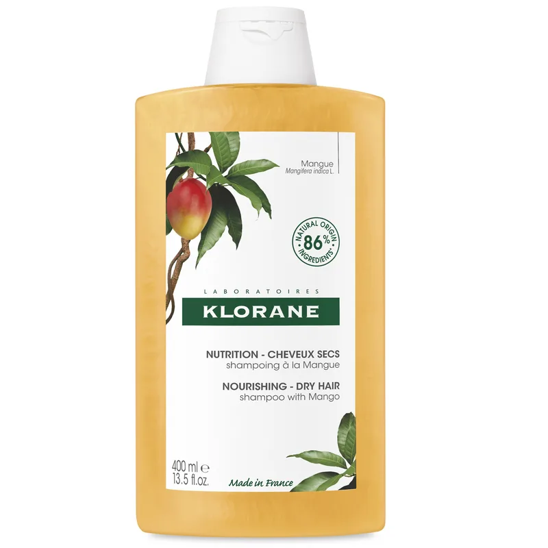 Klorane Mango Shampoo Dry Hair Σαμπουάν με Μάνγκο για Ξηρά Μαλλιά 400ml