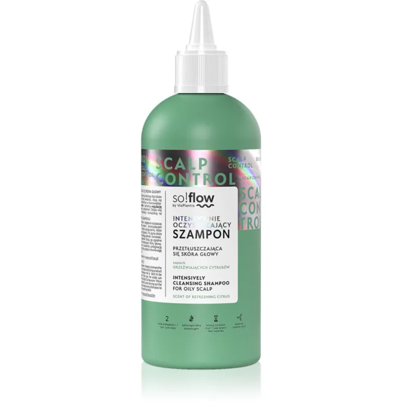 so!flow Oily Scalp Intensively Cleansing Shampoo καθαριστικό σαμπουάν Για λιπαρό δέρμα της κεφαλής 200 ml