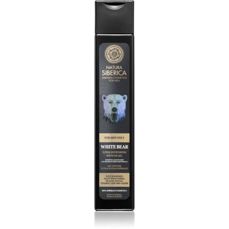 Natura Siberica For Men Only δροσιστικό τζελ ντους για άντρες 250 ml