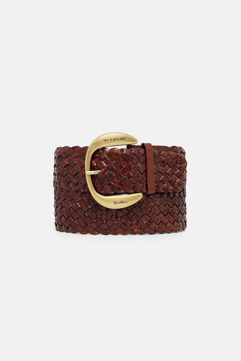 Weekend Max Mara πλεκτή ζώνη γυναικεία δερμάτινη AGELO