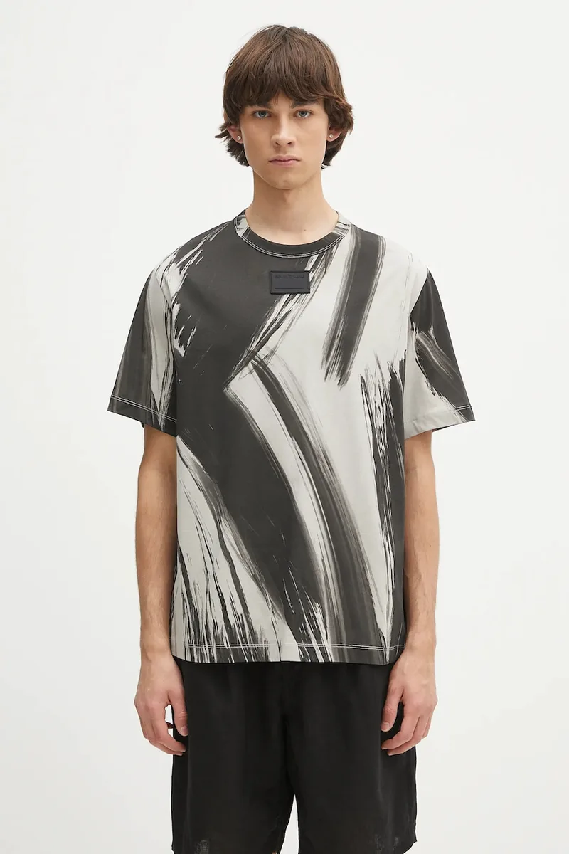 Βαμβακερό μπλουζάκι Helmut Lang FEATHER.T.BRUSHSTROK