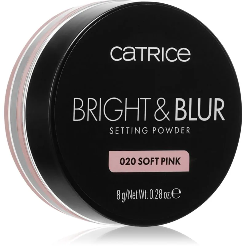 Catrice Bright & Blur πούδρα σε σκόνη με λάμψη απόχρωση 020 Soft Ροζ 8 γρ