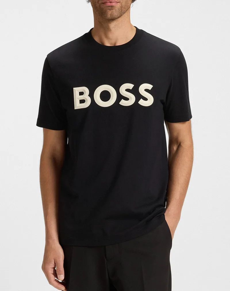 BOSS Tee Iconic Zone 10274934 01 50548411-001 Black