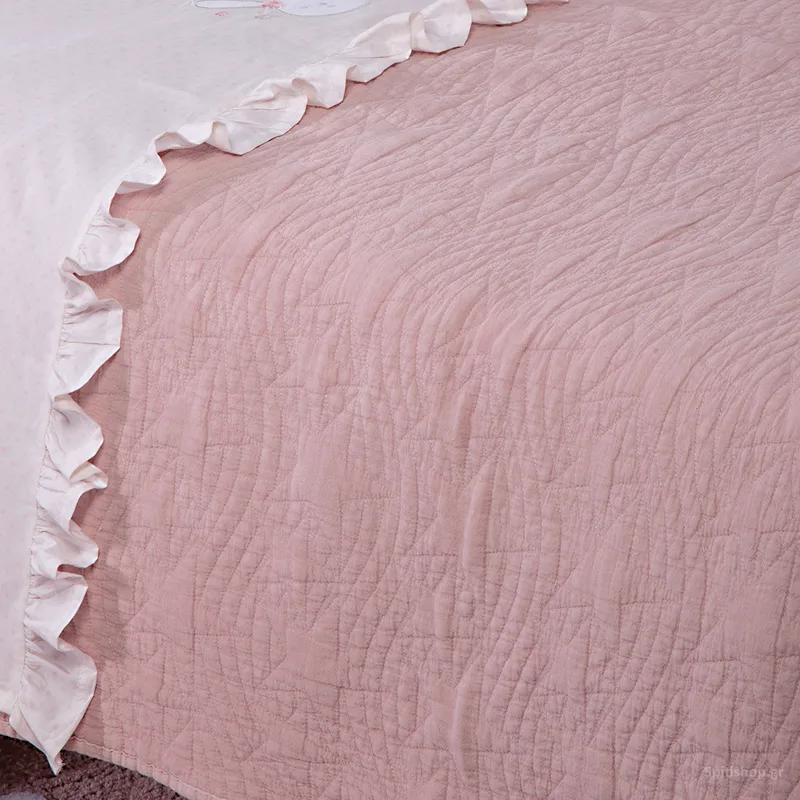 Κουβερλί Λίκνου (80x110) Nef-Nef Homeware Baby Stars Ροζ