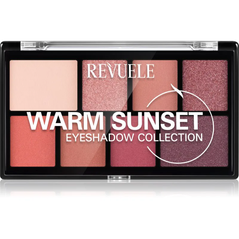 Revuele Eyeshadow Collection παλέτα με σκιές ματιών απόχρωση Warm Sunset 15 γρ