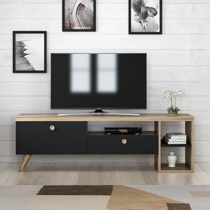 Βάση Τηλεόρασης Parion - Black 382Nrc1107 (150x47x35)