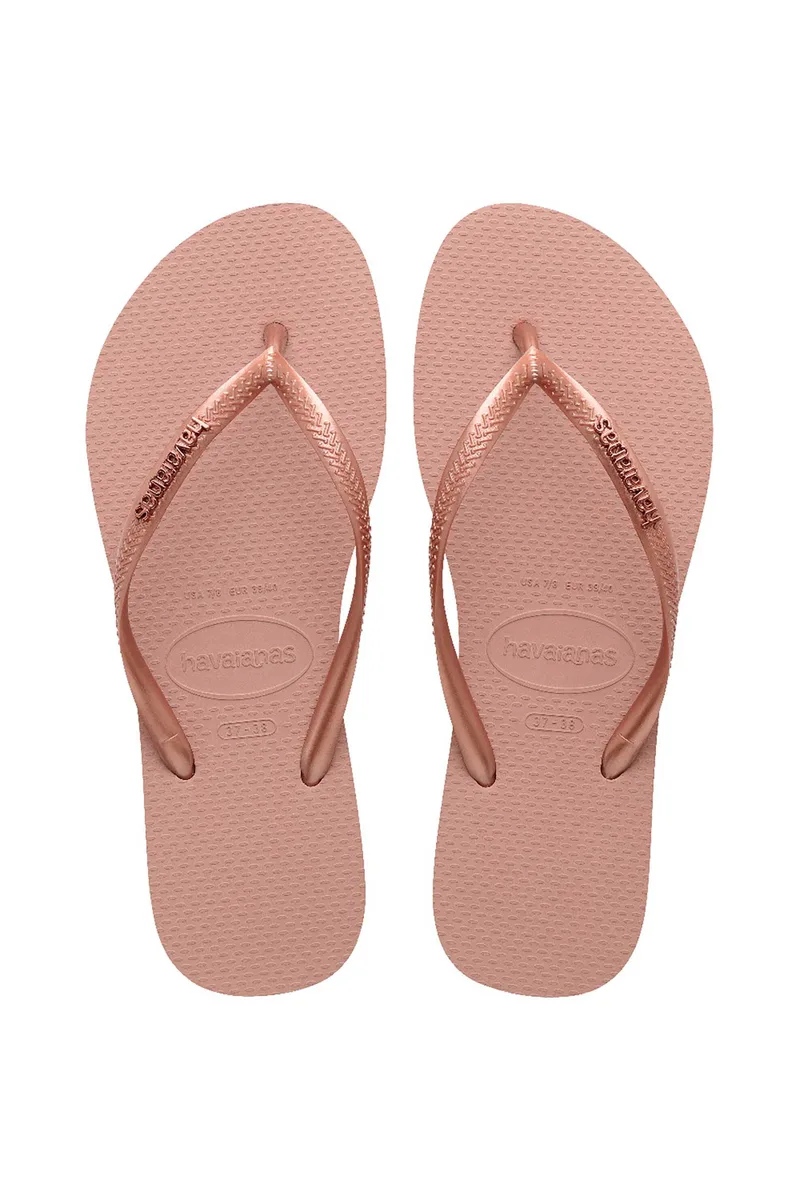 Havaianas γυναικείες σαγιονάρες "Slim Logo Metallic" - 4119875 Ροζ Hot