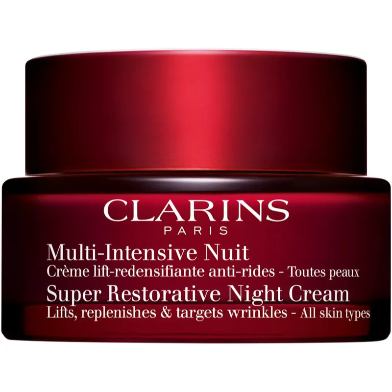 Clarins Super Restorative Night Cream κρέμα νύχτας για όλους τους τύπους επιδερμίδας 50 ml