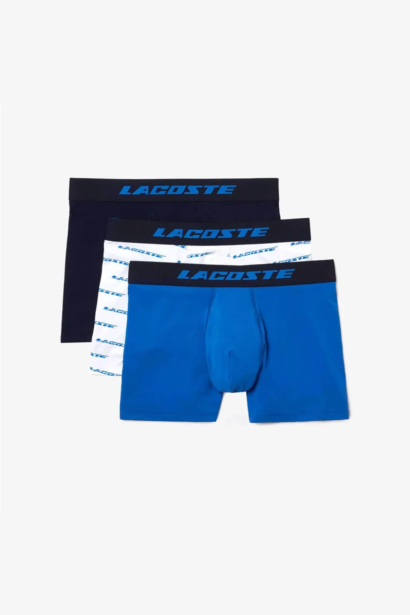 Lacoste σετ ανδρικά εσώρουχα με λογότυπο (3 τεμάχια) - 5H5916 Μπλε