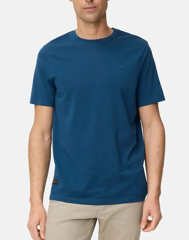 CAMEL T-Shirt Κ.Μ. basic Antibacterial C261-409700-7T07-46 Blue