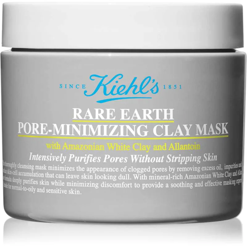 Kiehl's Rare Earth Deep Pore Cleansing Mask μάσκα για βαθύ καθαρισμό με άργιλο 125 ml