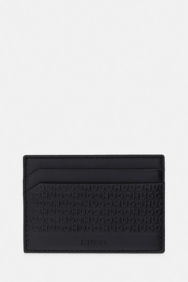 HUGO θήκη για κάρτες ανδρική δερμάτινη ETHON_Card Case MG